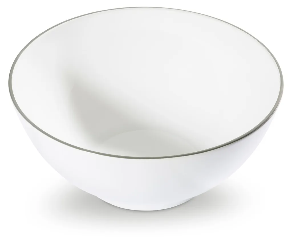 Grand Bol à Salade 23cm Gmundner Keramik - Vaisselle Grise de Table Chic