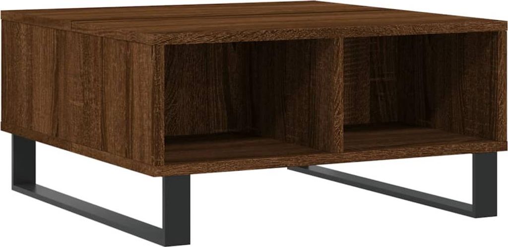 vidaXL Couchtisch Braun Eichen-Optik 60x60x30 cm Holzwerkstoff