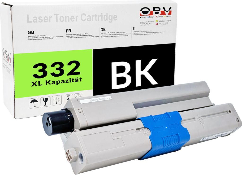 Kompatibler Toner für OKI C332dn MC363dn ersetzt 46508712 Schwarz - ca. 3.500 Seiten