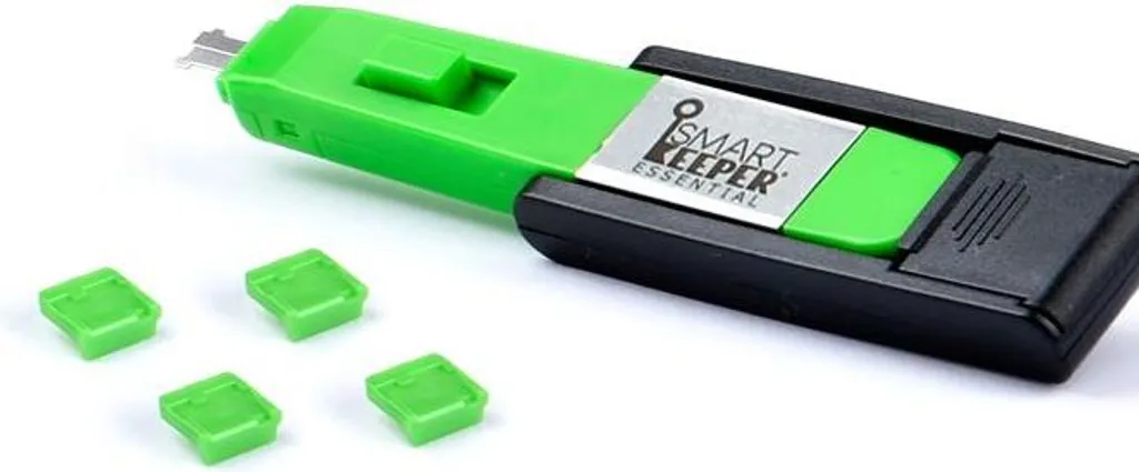 Sécuriser port Mini USB-B avec le lot de 4 bloqueurs SmartKeeper et clé