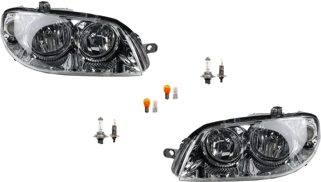 Johns, fari anteriori alogeni adatti a Fiat Punto 188 03-04 set di lampadine L R 46849385 46849354