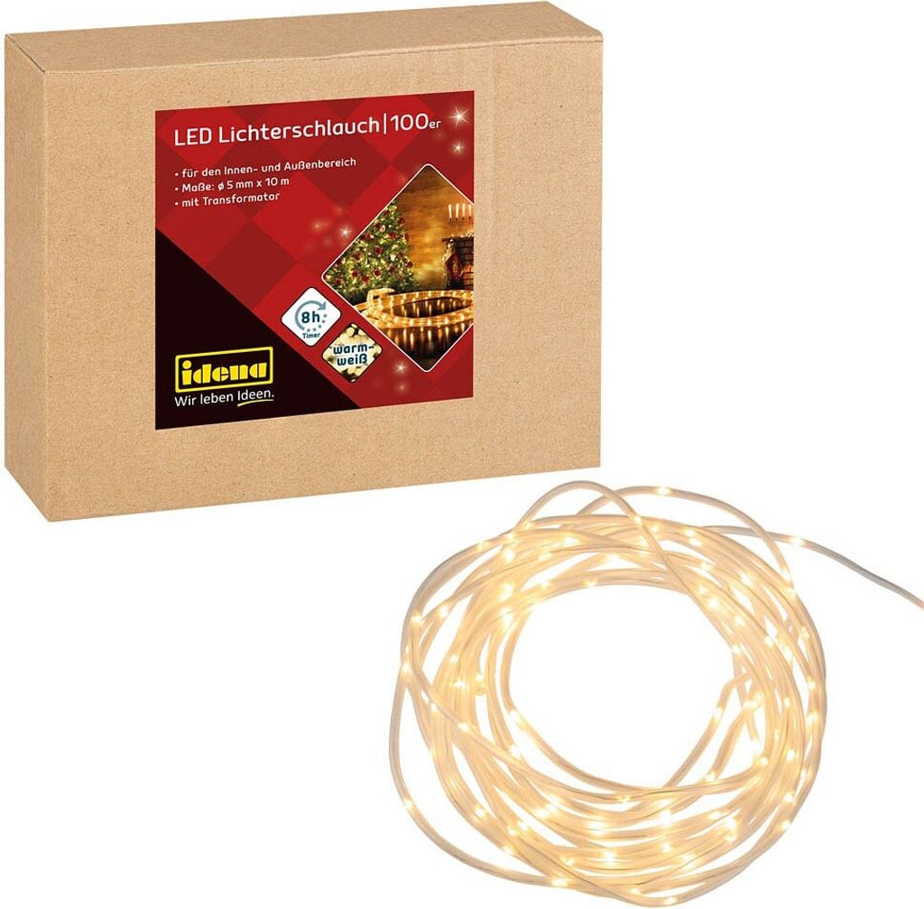 Idena LED Lichtschlauch weiß 10,0 m Produktbild 