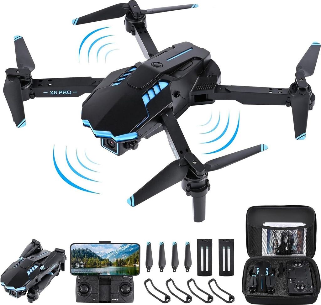 X-Verse RC Flugzeug Ferngesteuerter Kämpfer SU57, 2CH EPP RC Segelflugzeug Spielzeug, 2,4 GHz Ferngesteuertes Flugzeug Mit Farbigen LED-Leuchten, Für Anfänger, Kinder Geschenke, Erwachsene(Rot