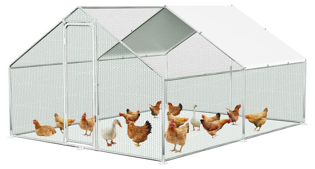 Kurnik Izrielar 3x4x2 m z dachem, ocynkowana metalowa Zdjęcie produktu 