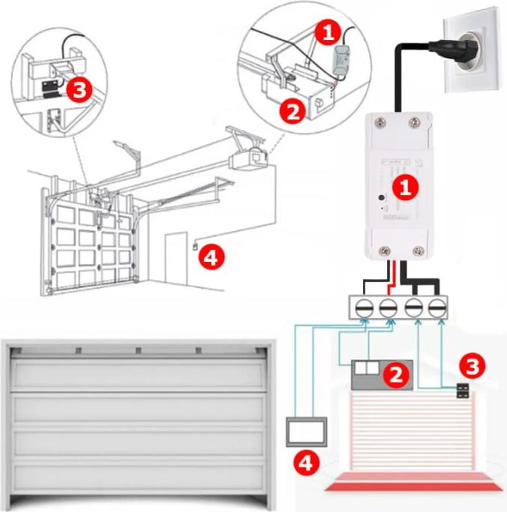 Alerte porte de garage ouverte : capteur Tuya WiFi et module sans fil - 3