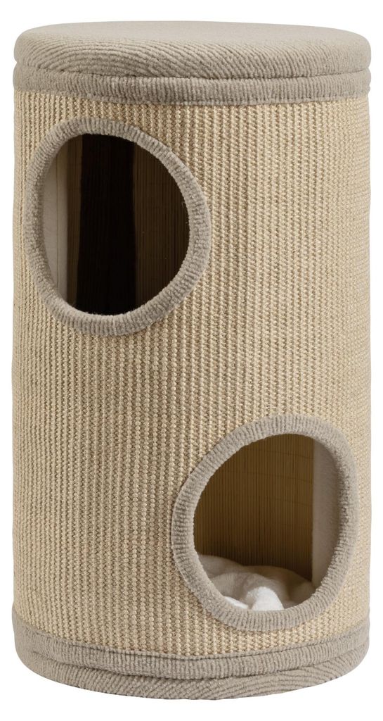 Cama para gatos "Fudajo Forest" en color beige, con altura Imagen del producto 