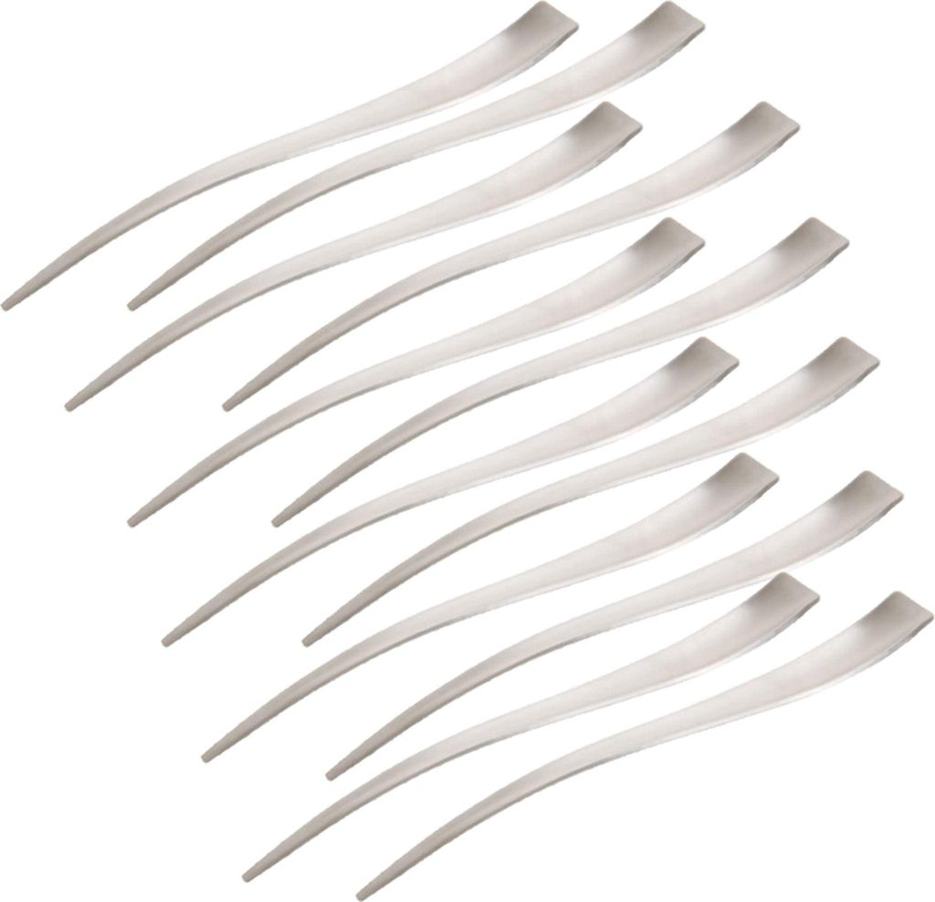 12 Stück Mini-Kaffeelöffel, 13cm kreative Dessertlöffel, Espressolöffel-Set, kleine Servierlöffel aus Edelstahl