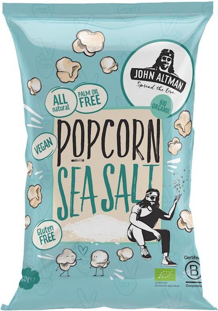 John Altman Popcorn mit Meersalz (60 g)