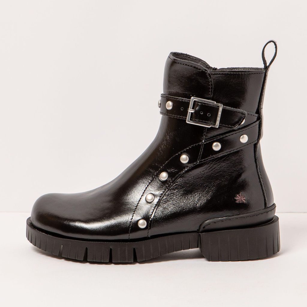 Art Schnürstiefel Damen 1837S NAPPA SHINNY BLACK/OXFORD Farbe Schwarz