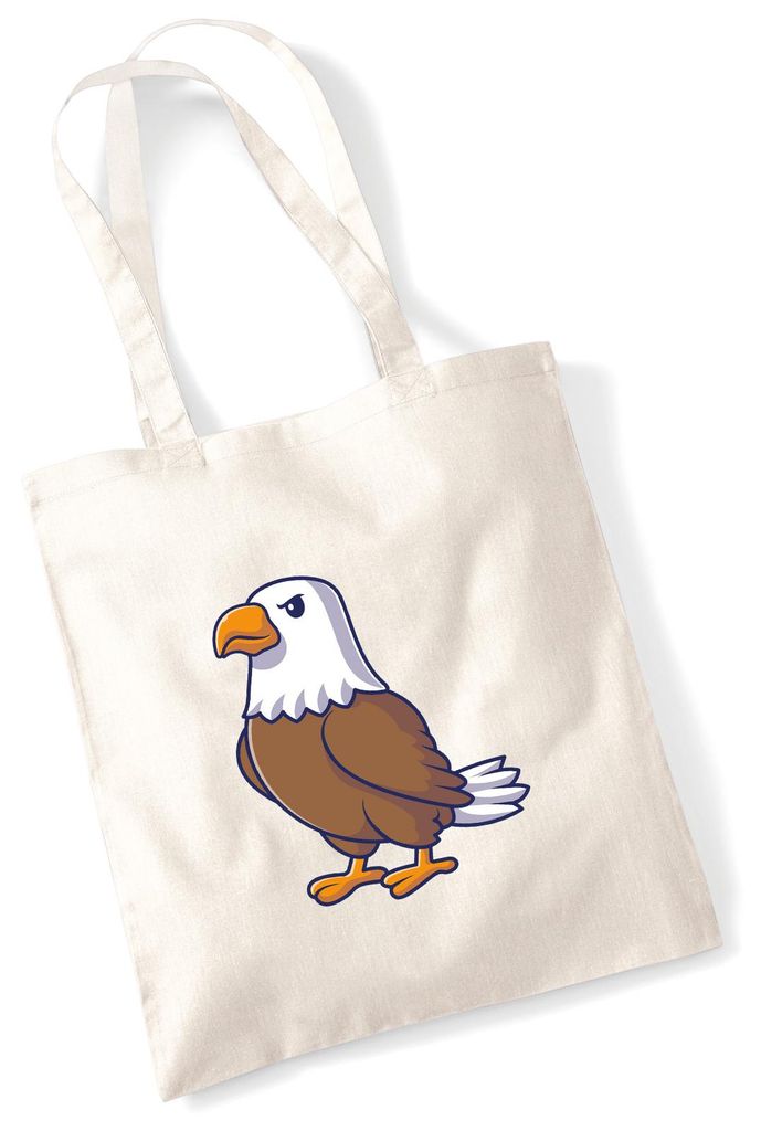 Huuraa Jutebeutel Adler Comic 10 Liter Natural Baumwolle Tasche Geschenkidee
