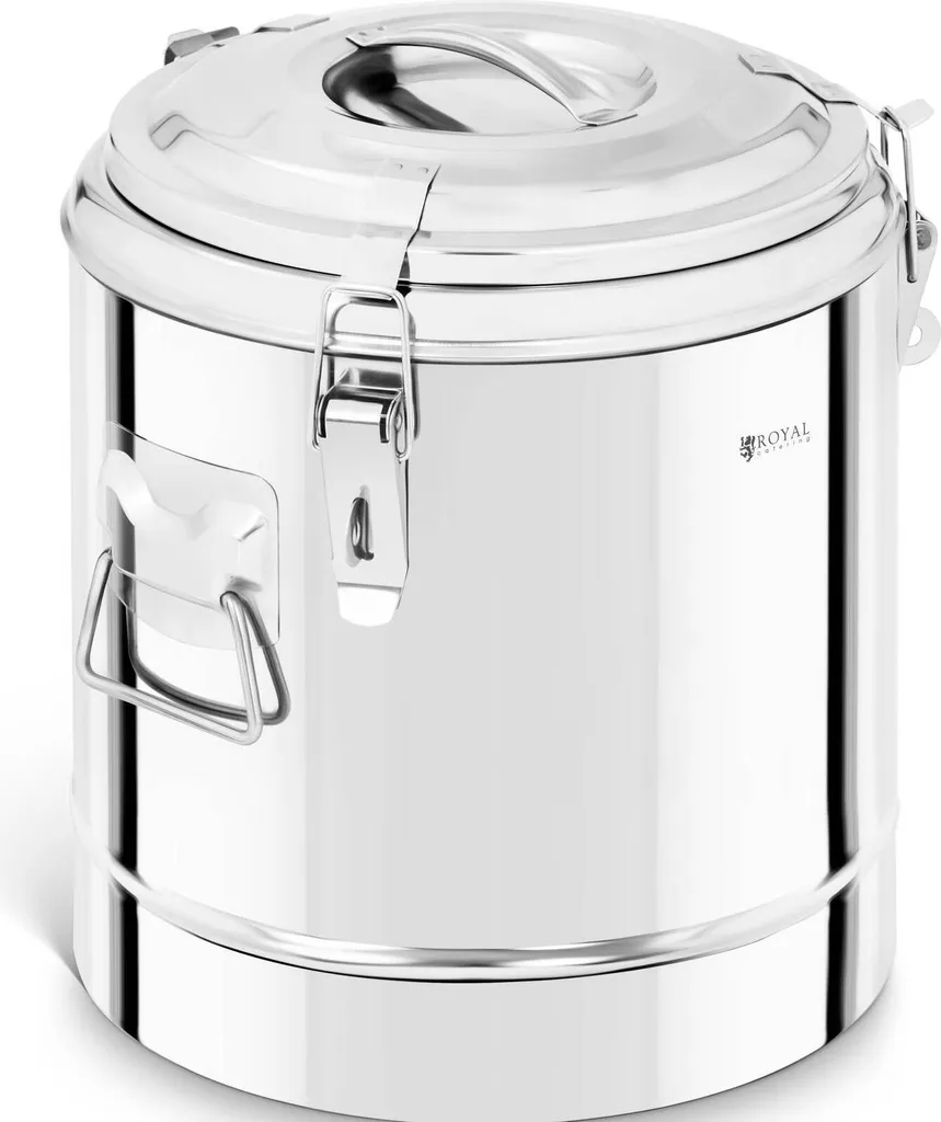 Royal Catering RC-TFT10 Contenitore Isotermico 10,5 L Acciaio