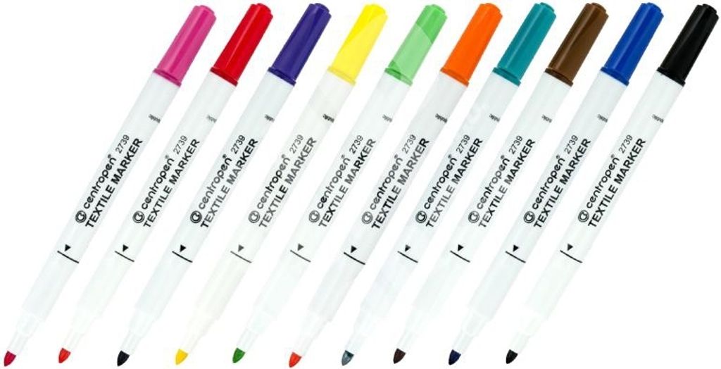Značkovač Centropen 2739 na textil  -  hnědá Obrázek produktu 2