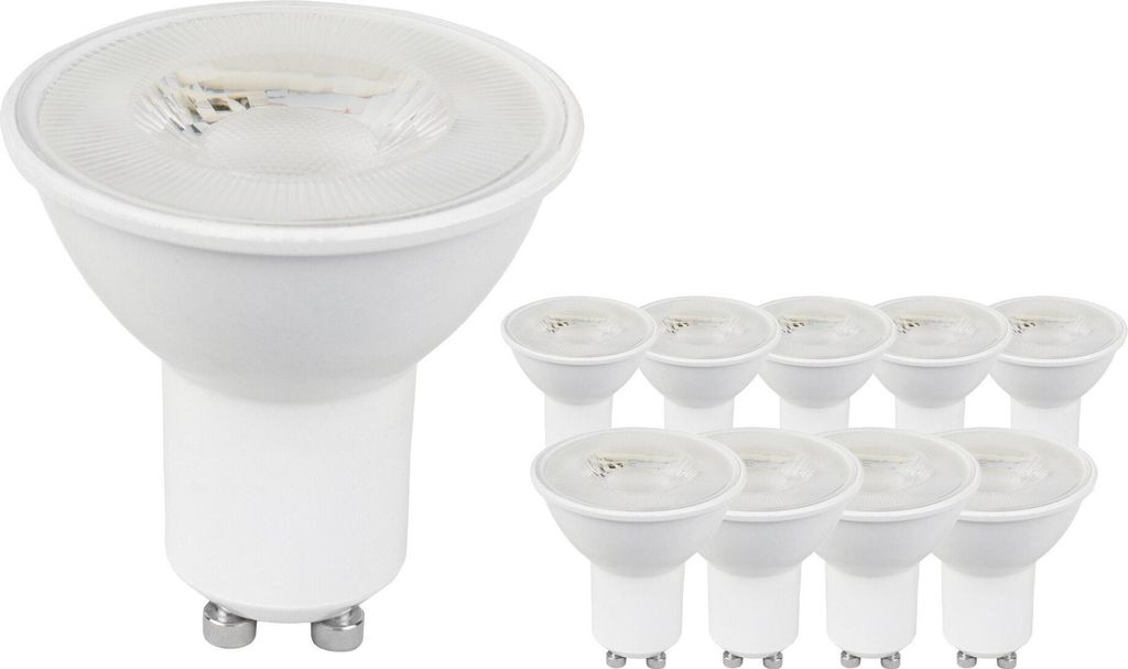 Ledvion 10er Set GU10 LED Spots 4,5W 2700K 345 Lumen Produktbild 