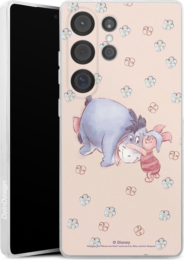 DeinDesign Handyhülle für Samsung Galaxy S25 Ultra Silikon Hülle Case Smartphone Schutzhülle Disney Esel Winnie Puuh Ferkel