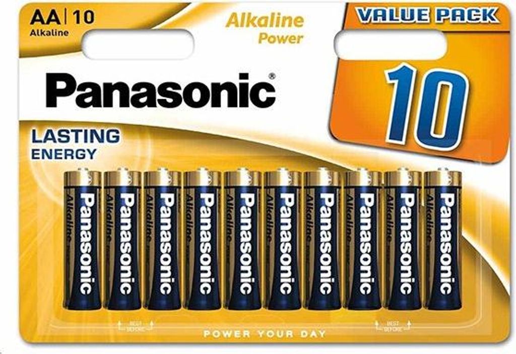 Panasonic Batterien Bronze Alkaline Power AA 10er-Pack