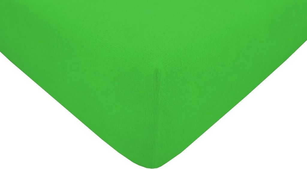 Spannbettlaken Frottee : Farbe Frottee - Apfelgrün, Größe - 90-100x200 cm