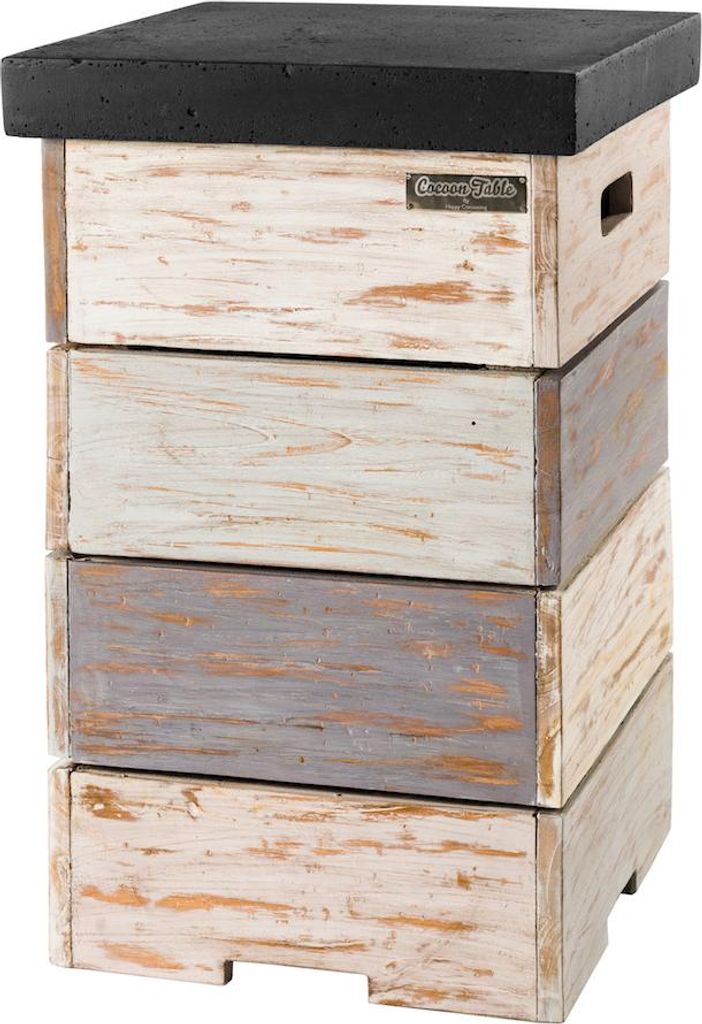 Happy Cocooning Mania Enclosure Nice&Nasty Beistelltisch für Gasflaschen Teakholz