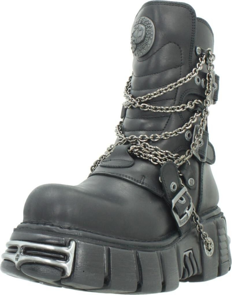 NEW ROCK BOOT METALLIC M1011 S1 Schwarz