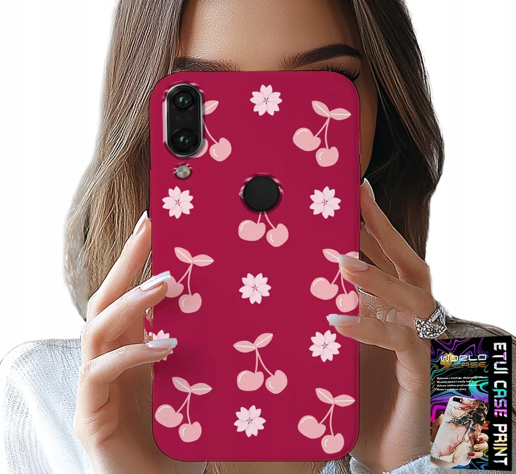 Kit Protezione Huawei Y7 2019: Cover Ciliegie Marrone + Pellicola