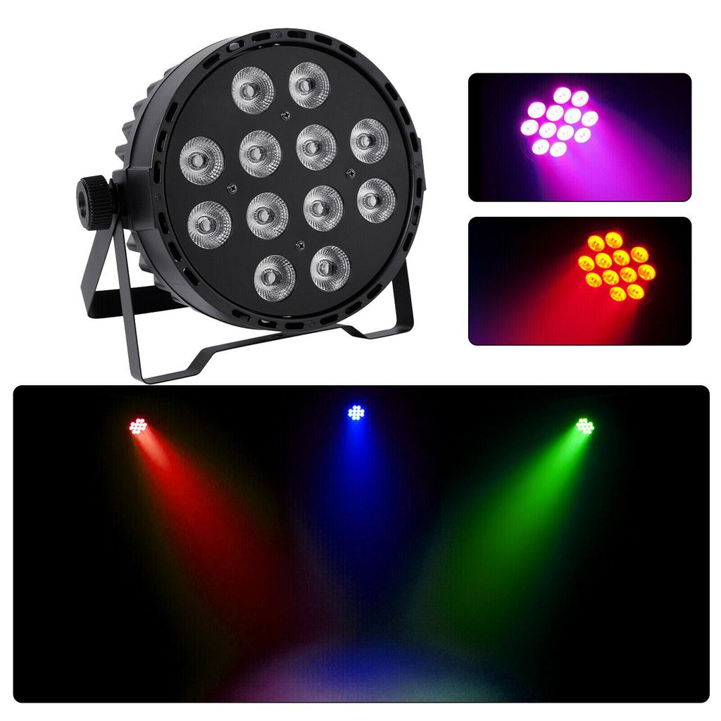 4In1 LED RGB Bühnenlicht Mehrfarbig einstellbar Scheinwerfer Licht Partybeleuchtung DMX Bunte Discolicht DJ Bar KTV Bühnenbeleuchtung Strahlerlic...