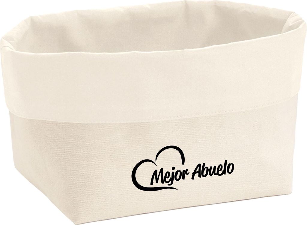 Huuraa Organizer Mejor Abuelo Corazón 8 Liter Large Canvas Baumwolle Utensilo Geschenkidee