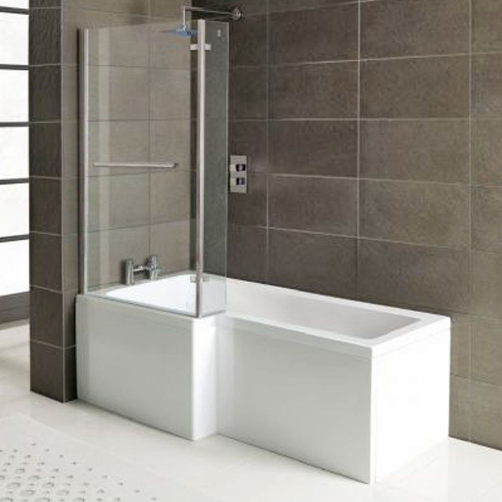 Raumspar Badewanne SYNA mit Duschzone 150 x 85/70 x 40 cm, Produktbild 