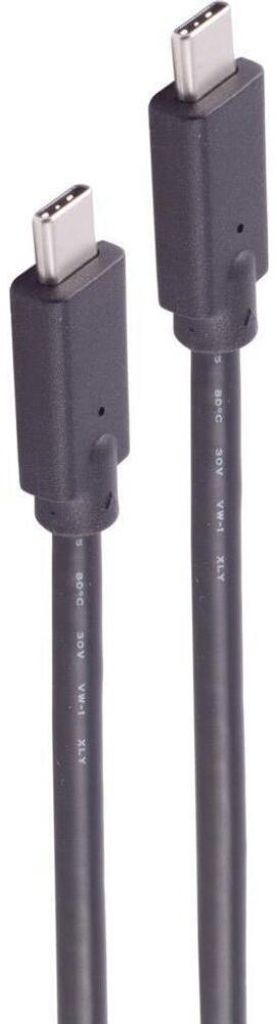 Shiverpeaks USB Anschlusskabel Typ-C 2.0 100W schwarz 3m