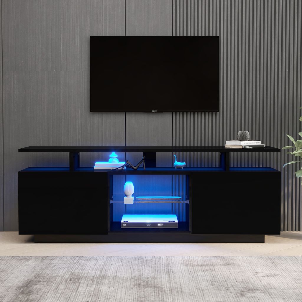 MODFU TV-Schrank 140cm mit LED-Beleuchtung für Produktbild 9