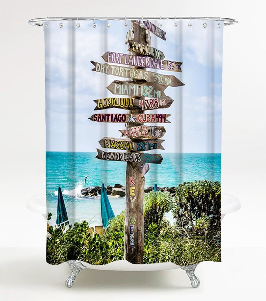 Tenda da doccia SANILO® Key West 180 x 200 cm Immagine del prodotto 