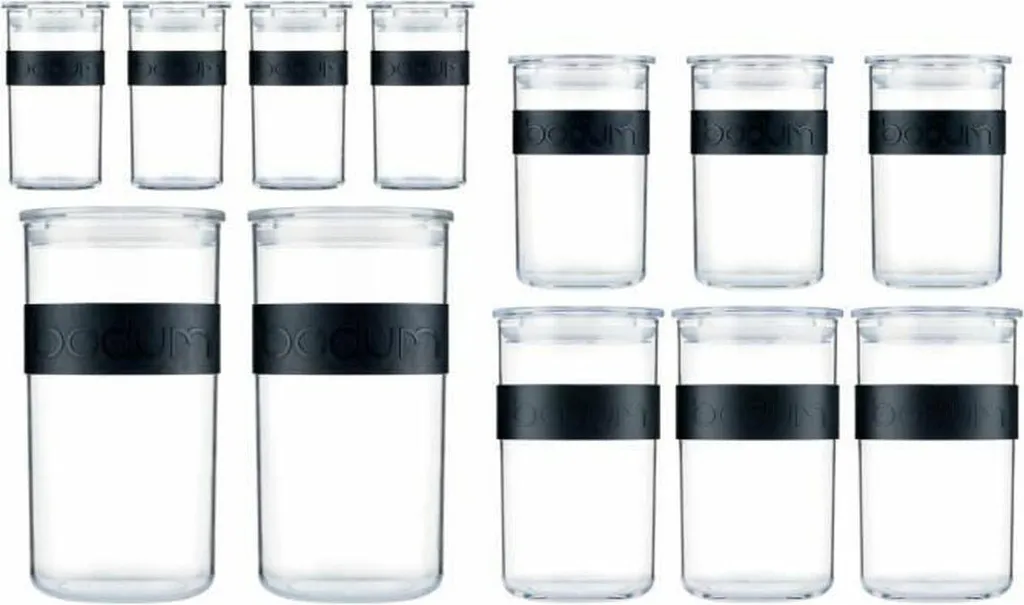 Barattolo di plastica nero Bodum