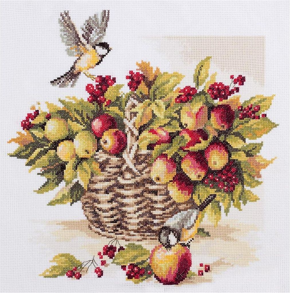 Panna Kreuzstichset "Großzügiger August" 33.5x33cm, Produktbild 
