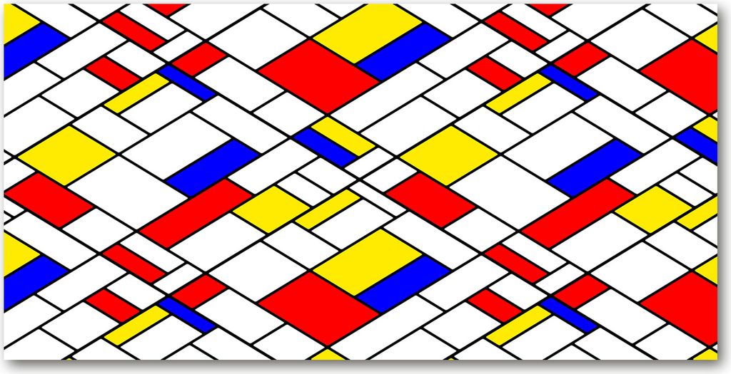 Tulup Leinwandbild - 120x60 cm - Wandkunst - Drucke auf Leinwand - Leinwanddruck - Kunst: modern & klassisch - Mehrfarbig - Abstrakt