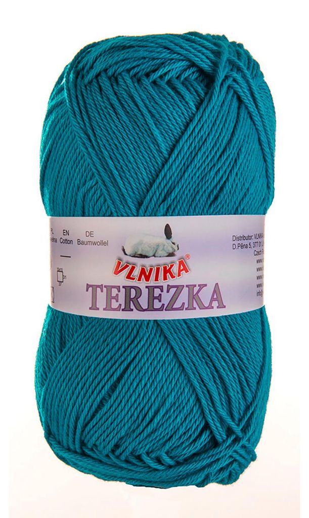 Strickgarn TEREZKA 100% Baumwolle, ozeanblau