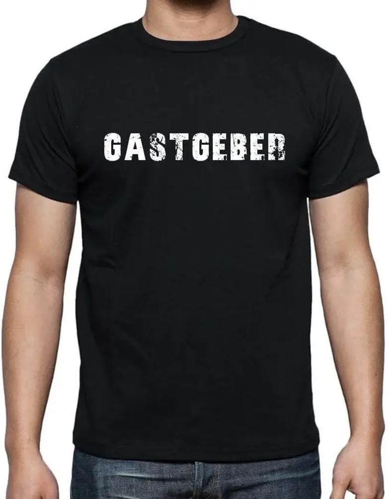 Herren Grafik T-Shirt Gastgeber Öko-Verantwortlich Vintage Jahrgang Kurzarm Lustige Druck Geburtstag Geschenk Mann