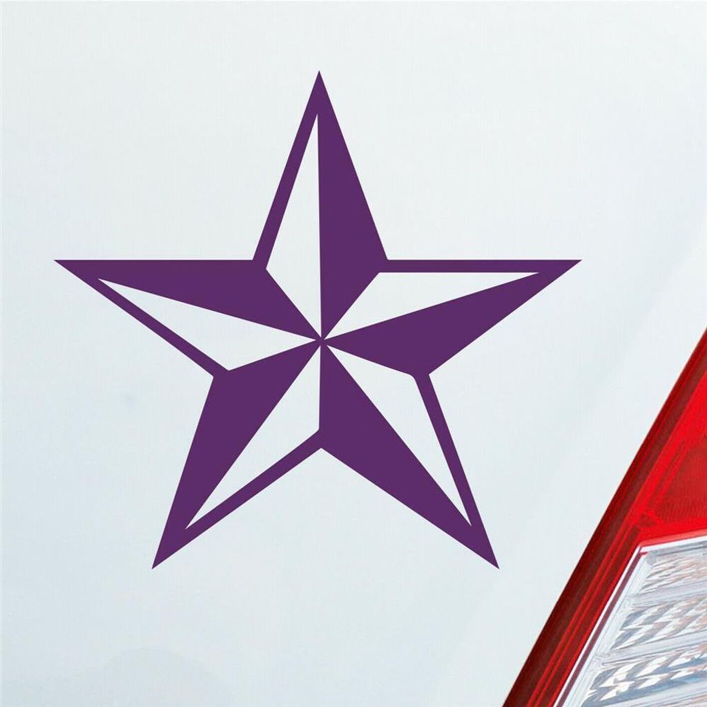 Auto Aufkleber Stern Stars Star 10x10 cm Lila Sticker Produktbild 