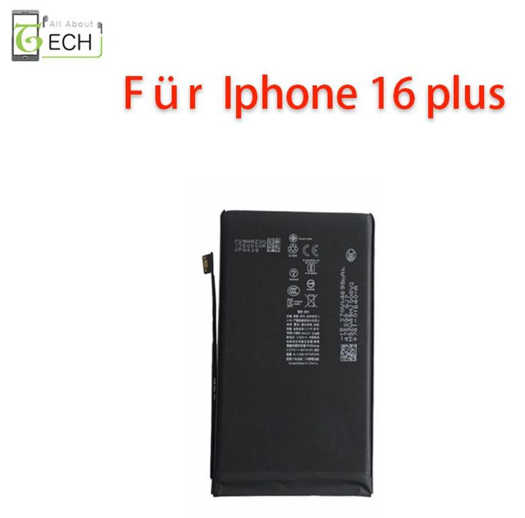 Ersatz Akku für iPhone 16 Plus 4674mAh Accu Batterie Battery