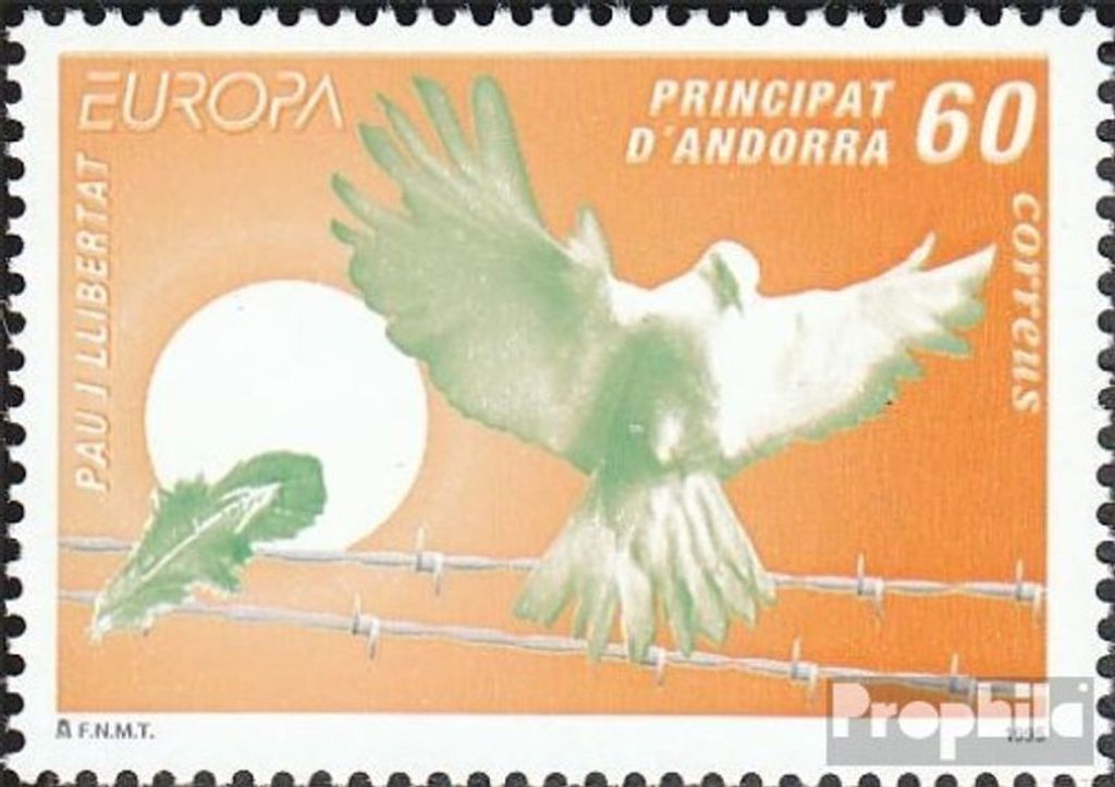Briefmarken Andorra - Spanische Post 1995 Mi 243 (kompl.Ausg.) postfrisch Europa