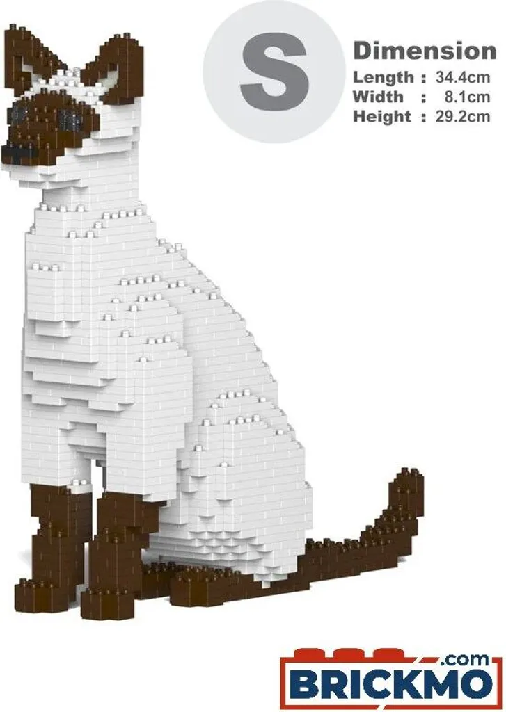 JEKCA Bricks Chat Siamois 01S-M01 ST19SMC01-M01 Sculpture à Construire