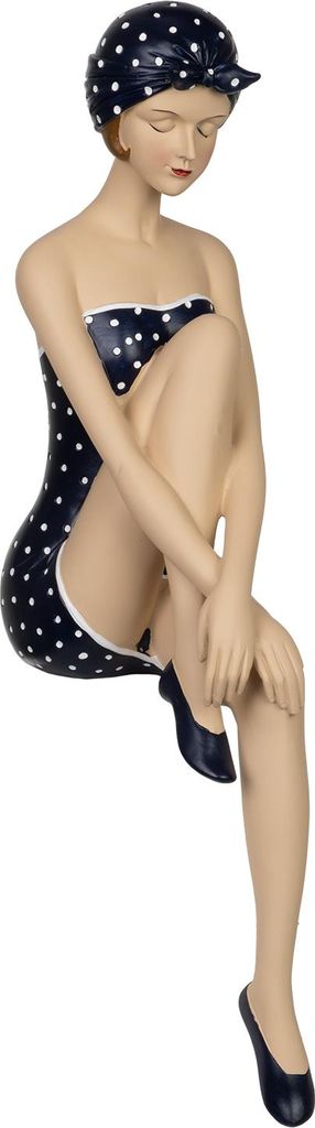 Statuetta decorativa in resina da donna in costume da bagno Immagine del prodotto 
