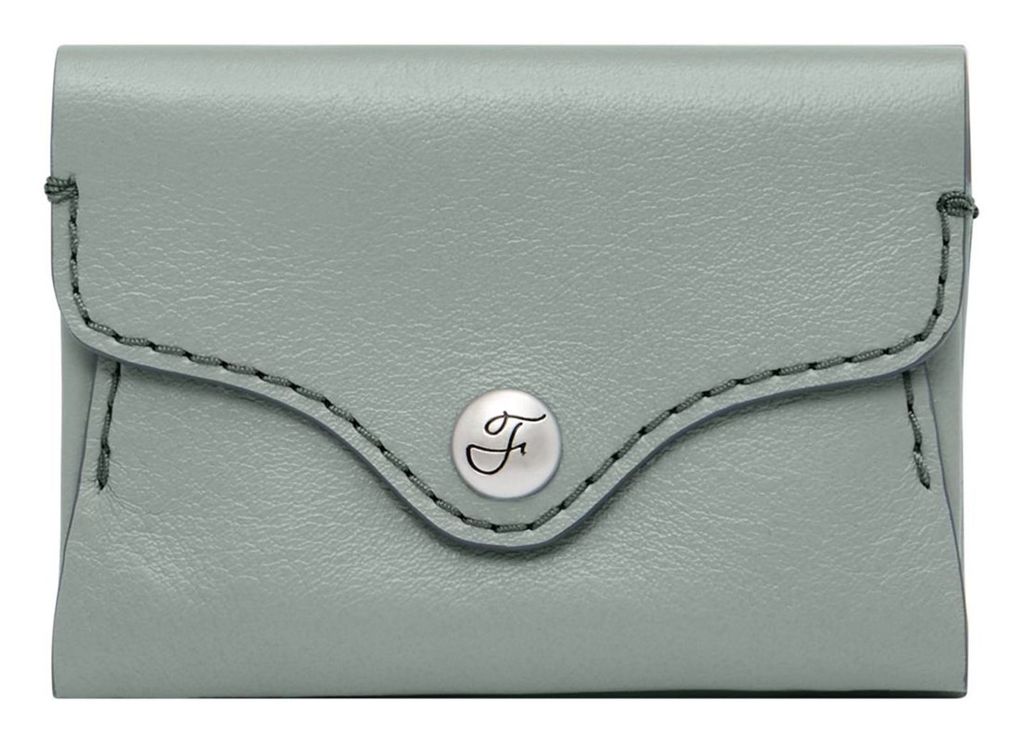 FOSSIL Kartenetui Heritage Card Case Smokey Blue hellblau
