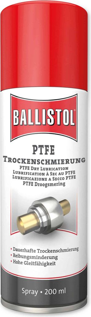 BALLISTOL Teflon® Spray, 1 Dose 200 ml Trockenschmierung  Produktbild 