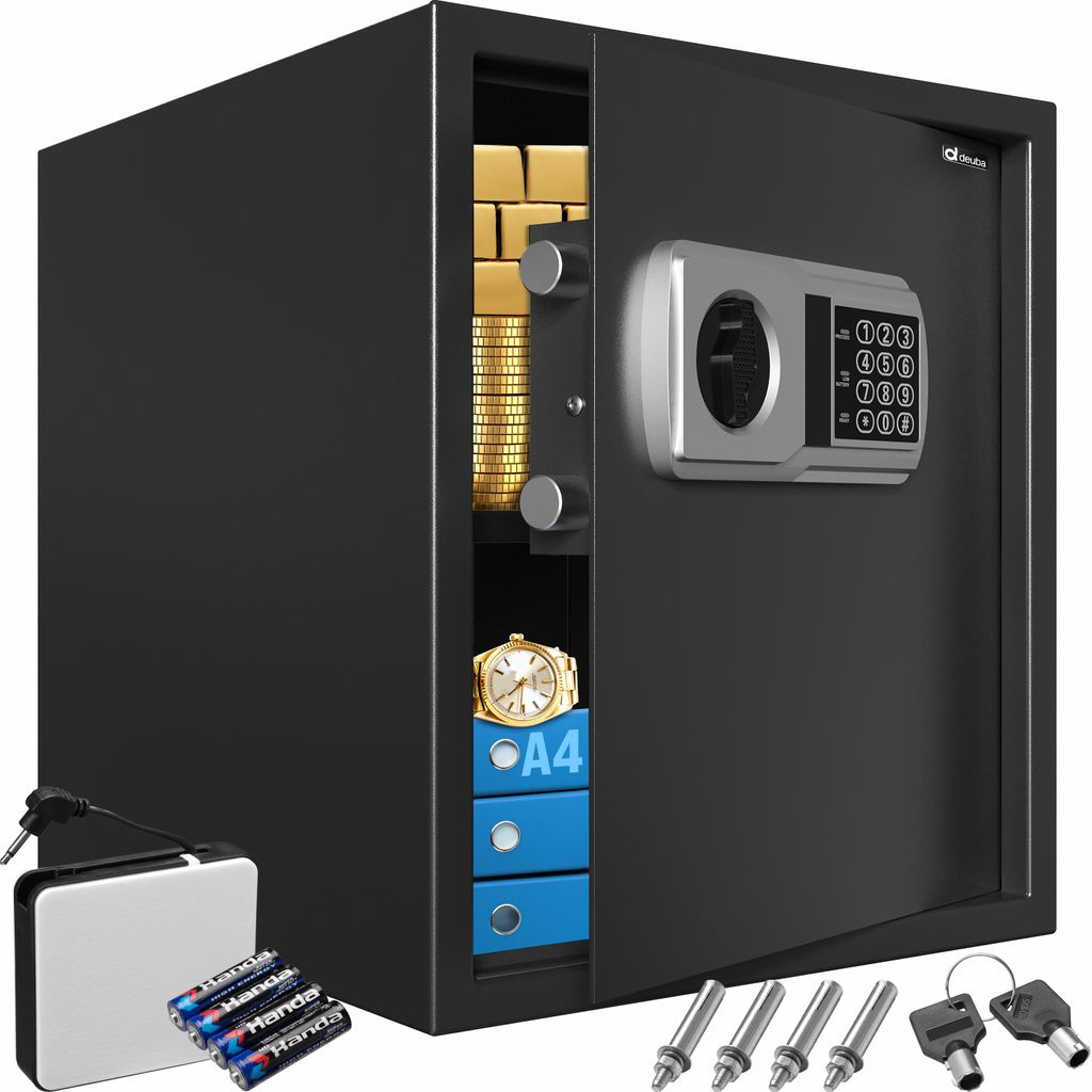 DEUBA® XXL Cassaforte Elettronica 35x40x40cm Doppi Bulloni Immagine del prodotto 