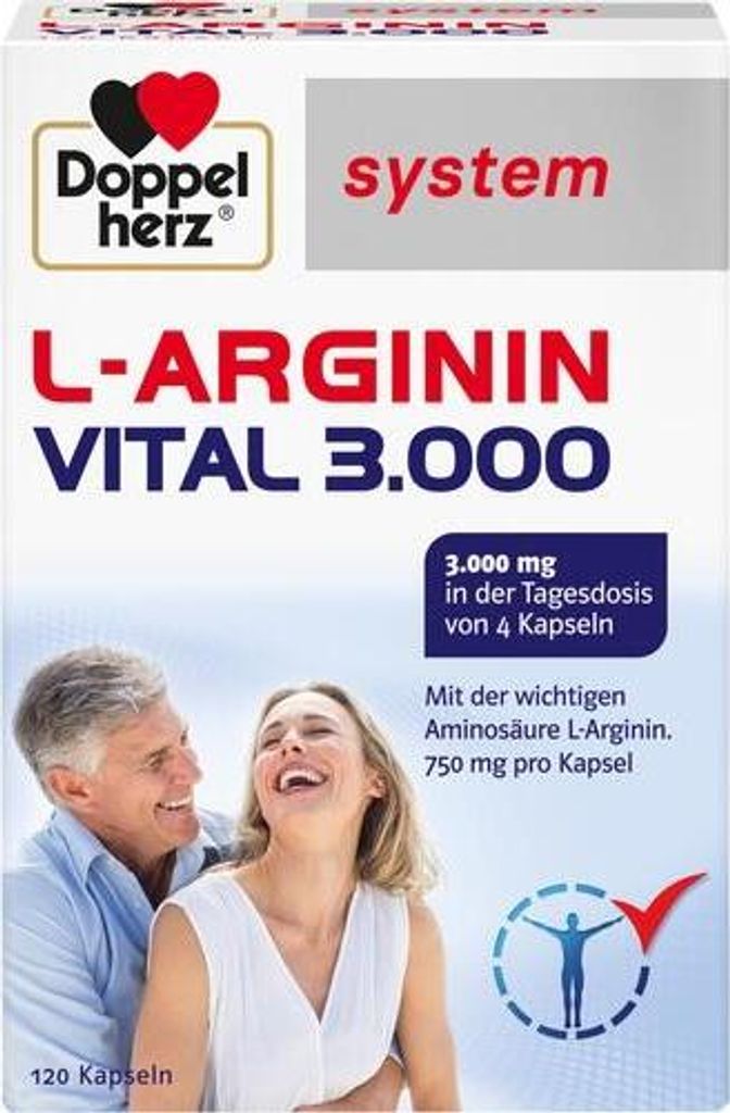 Doppelherz systém L-ARGININ VITAL 3.000, 120 kapsúl Obrázok produktu 