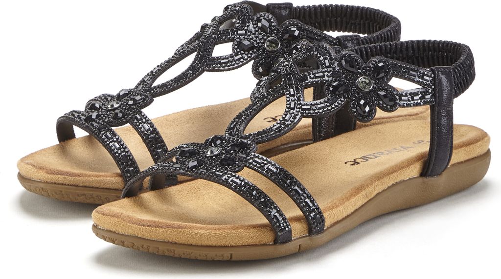 VIVANCE Sandale schwarz Größe 37