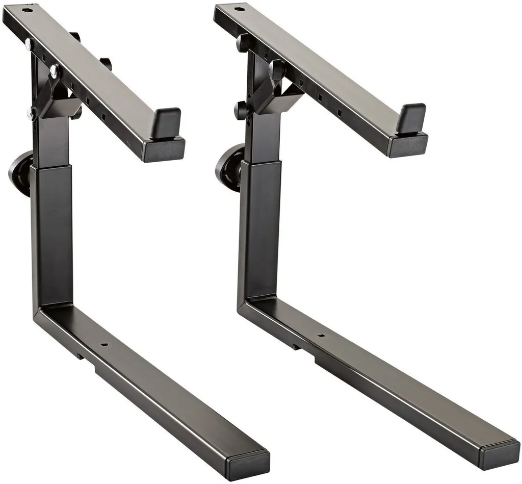 K&M 18811 Rehausse Alu noir pour stand clavier Omega - Extension robuste