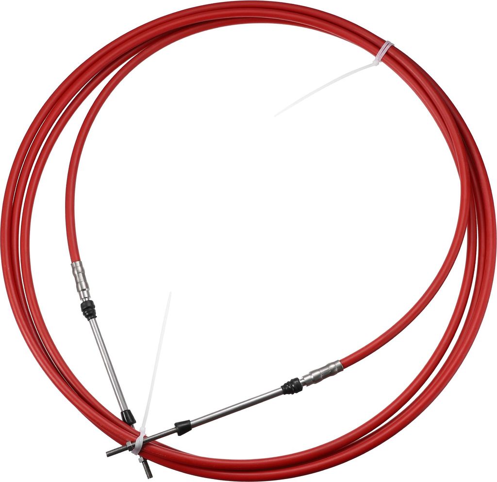 2 Stück Marine Gashebel Fernbedienungsbox Kabel Rot 5 Meter