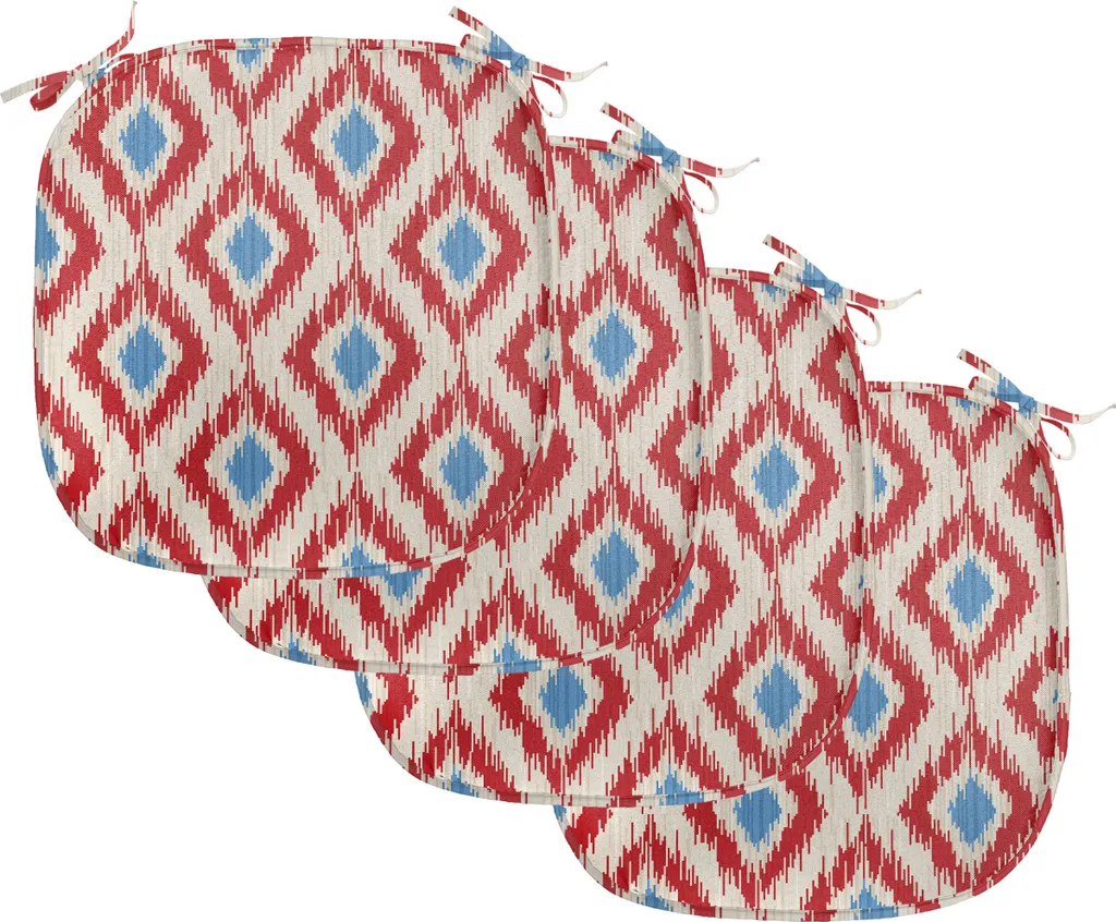 Cuscini Sedie Cucina Antimacchia 40x40 Set 4 Pezzi ABAKUHAUS Ikat