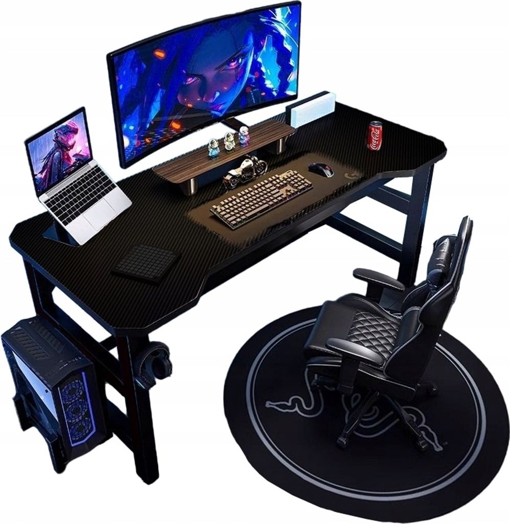 Gaming Tisch Gaming Tisch Modern Computer Schwarz Loft 120 Cm