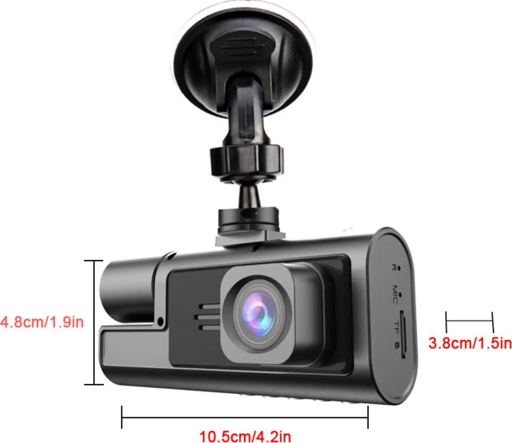 Caméra Voiture Triple Objectif A22 WiFi Vision Nocturne et Stockage 32Go