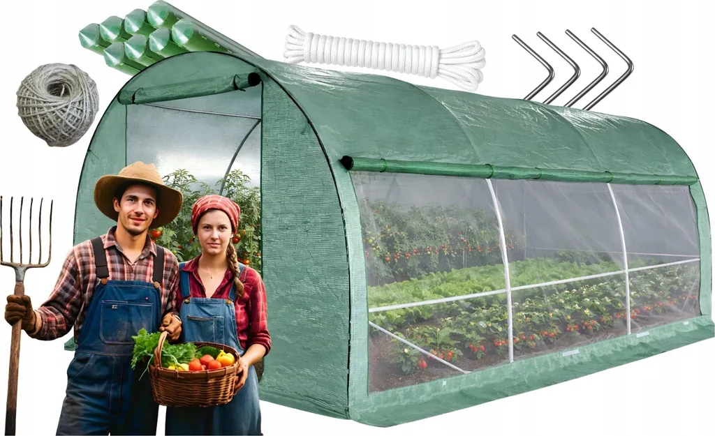 Serra Tunnel TFM25 2,5x4 m Verde | Struttura Premium Acciaio Zincato